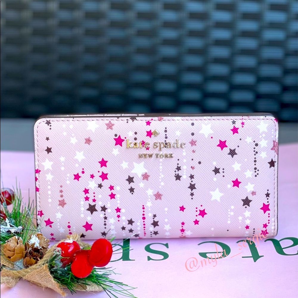 Kate Spade Staci ⭐️ Twinkle Printed Slim Wallet